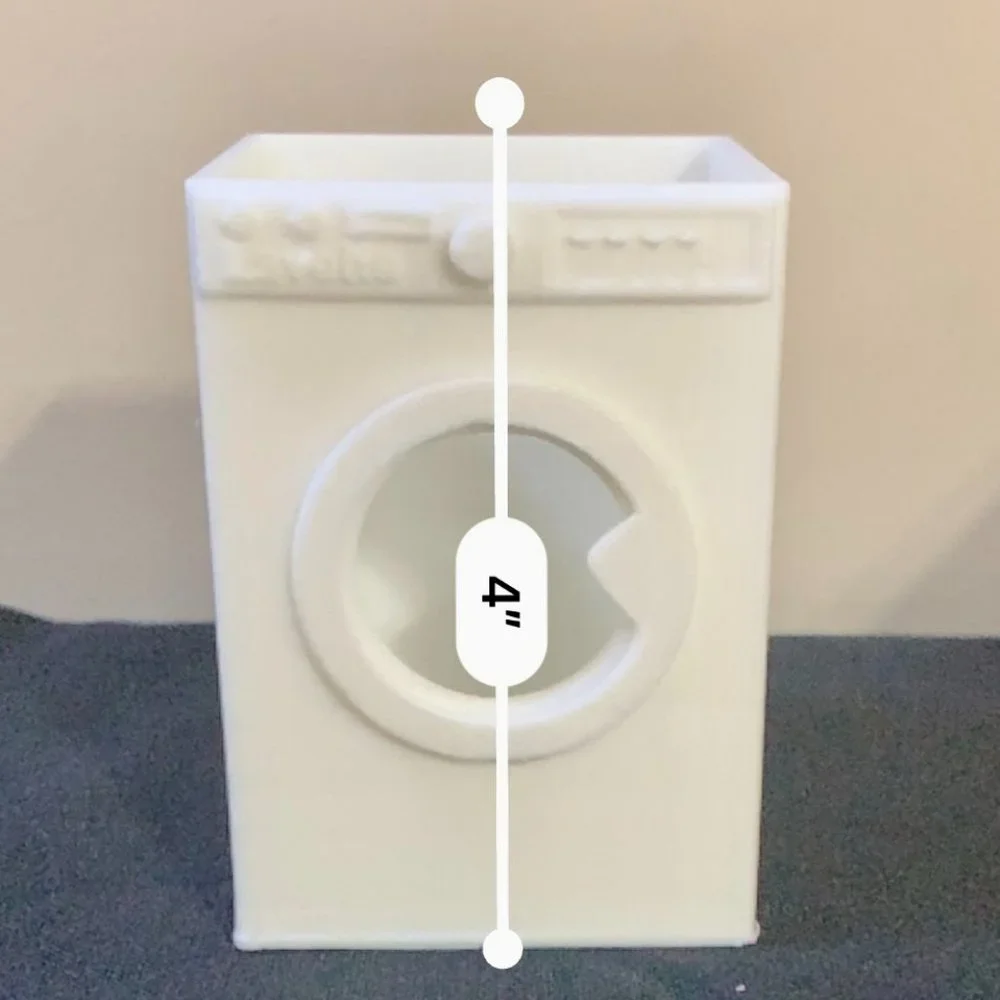 Mini Washer 3D Printing Cup Holder Desk Organizer Washing Machine Detergent Tabs